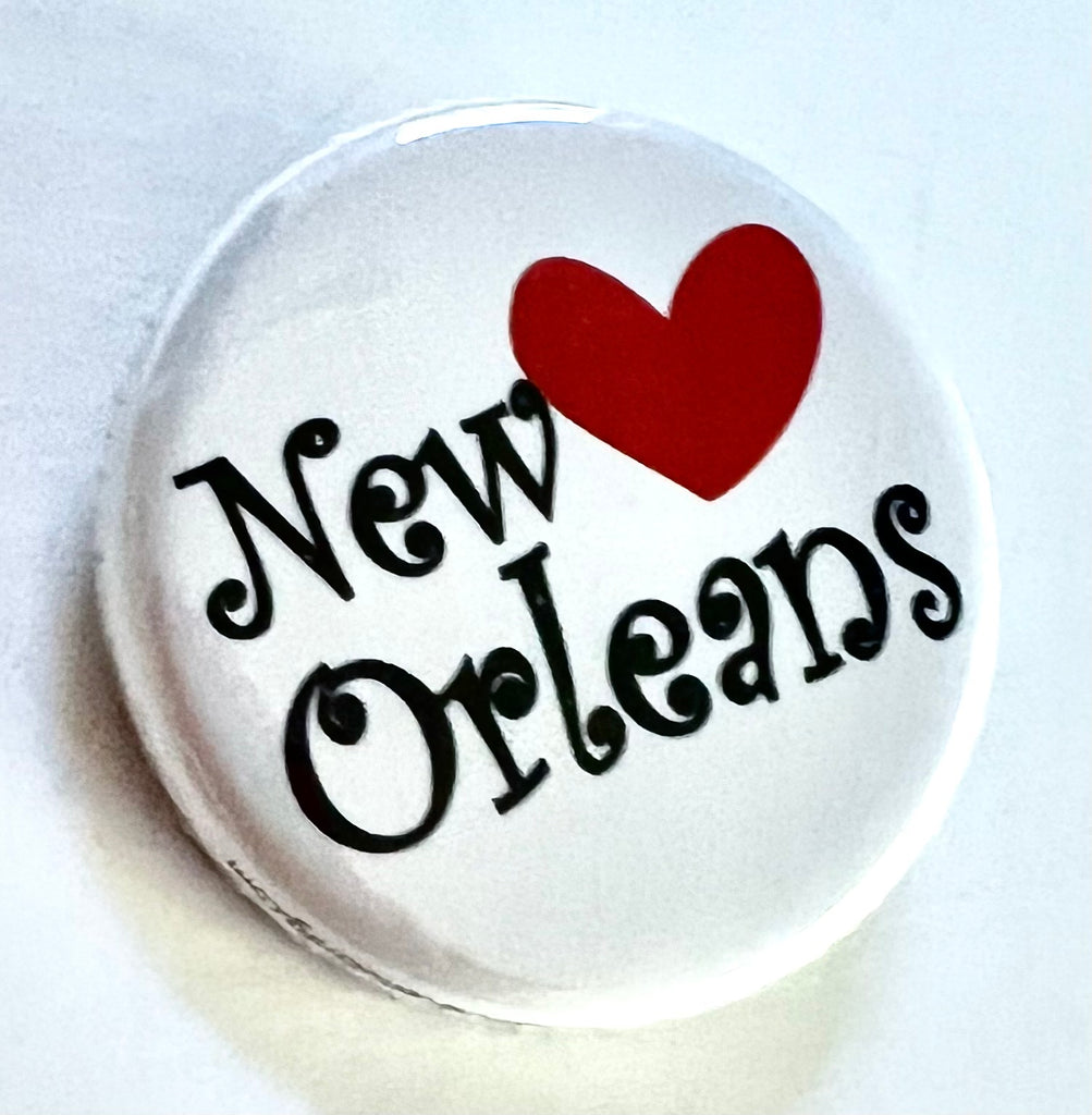 New Orleans Heart Button