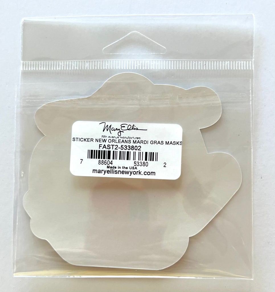 New Orleans Sticker Mardi Gras Masks