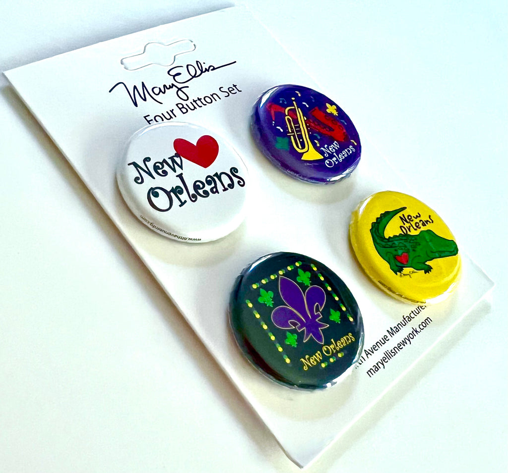 New Orleans Mini Button Set