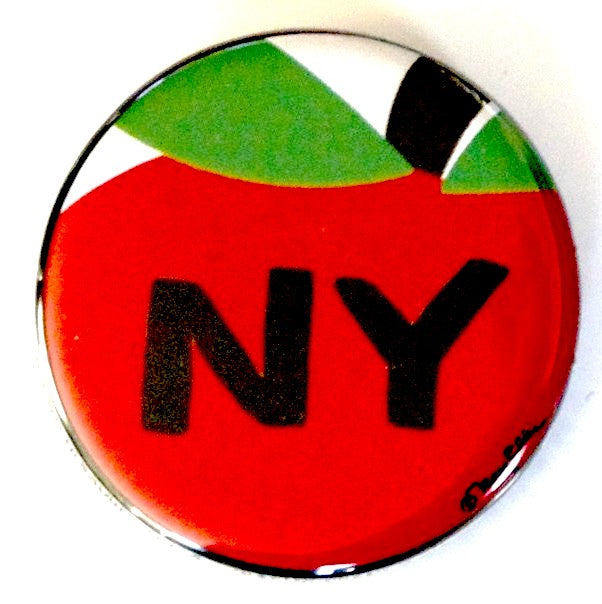 New York Big Apple Button