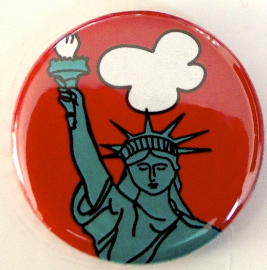 New York Statue Of Liberty Torch Button
