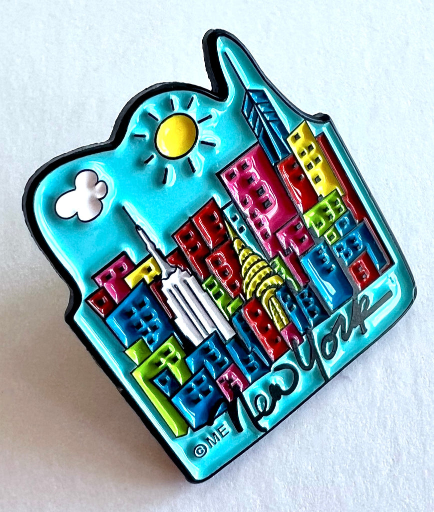 New York Skyline Lapel Pin