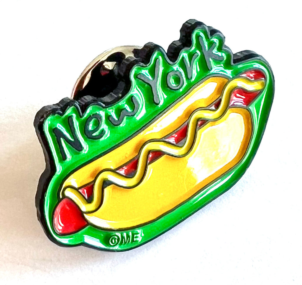 New York Hot Dog Pin