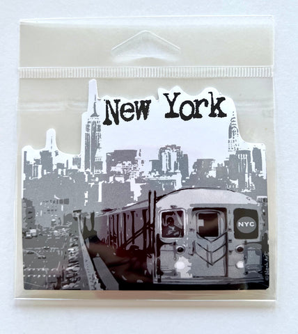 New York Giant Sticker Subway Skyline