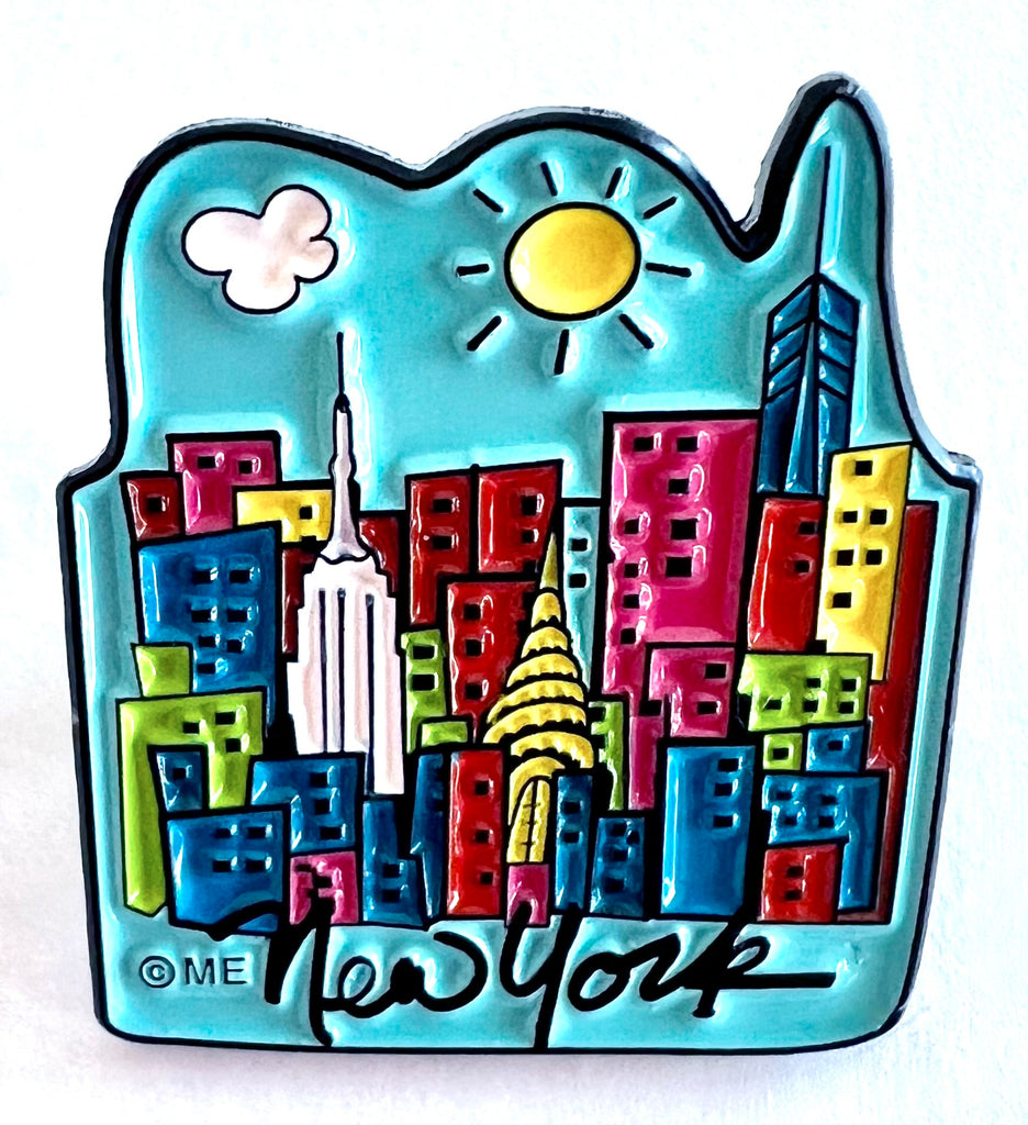 New York Skyline Lapel Pin