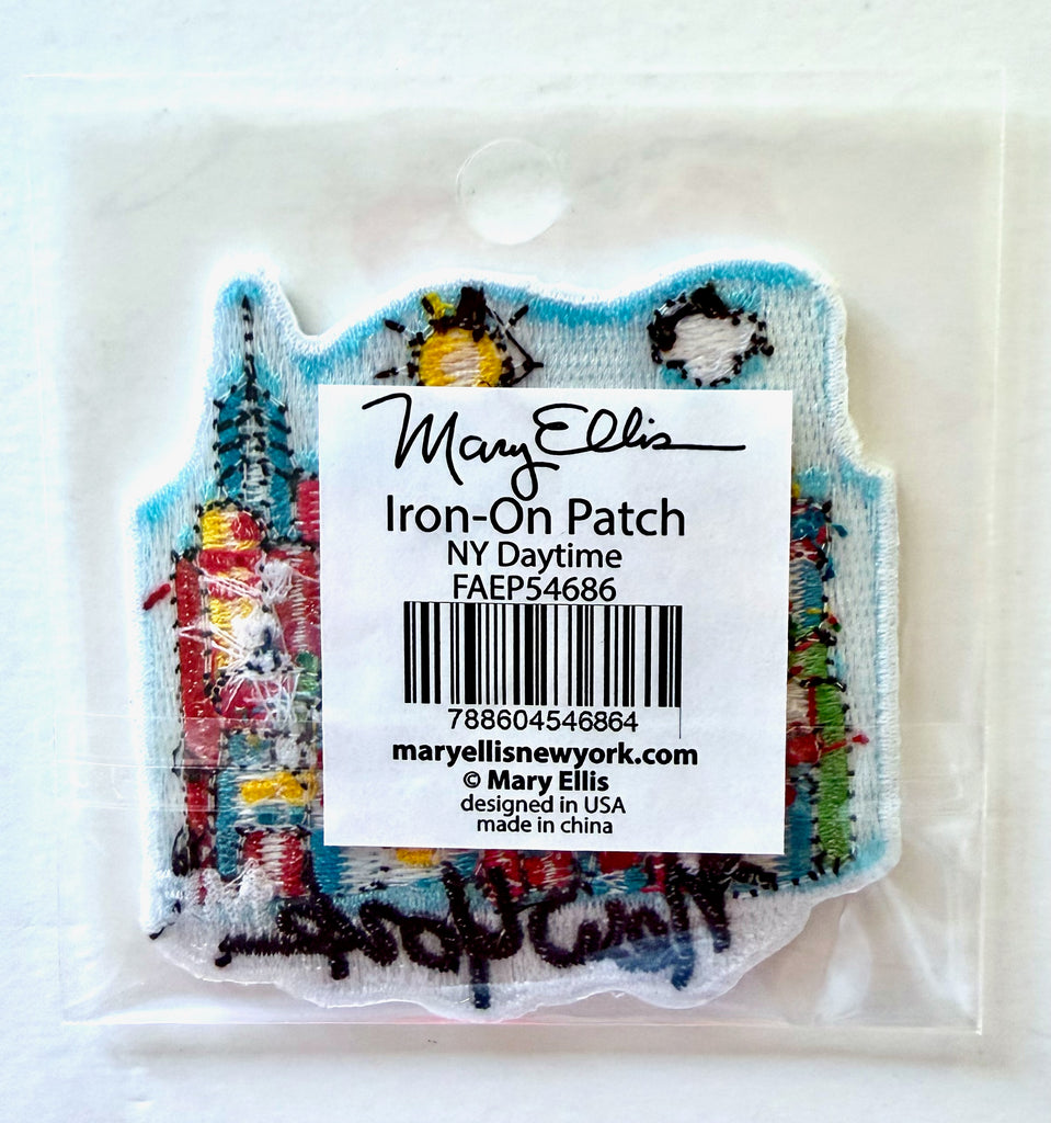 New York Sunny Skyline Iron-On Patch