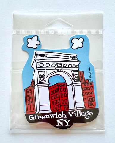 New York Giant Sticker Greenwich Village Arch