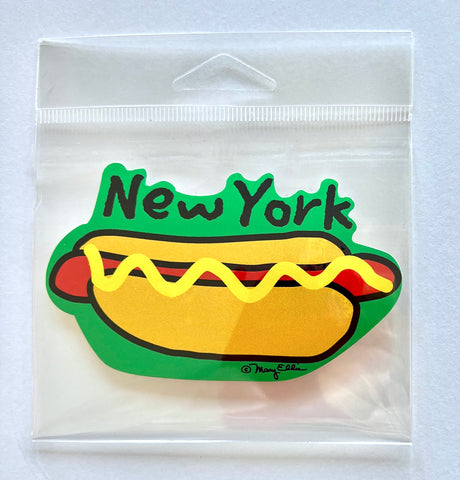 New York Giant Sticker Hot Dog