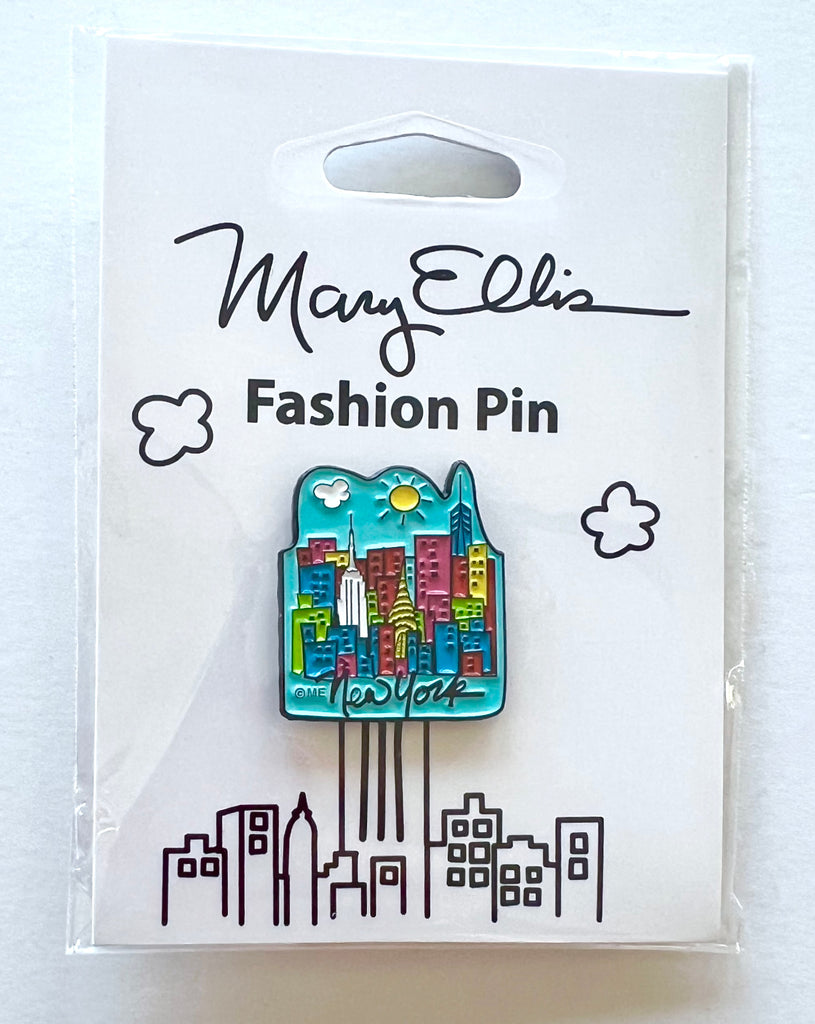 New York Skyline Lapel Pin