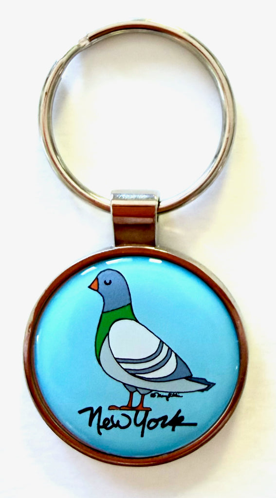 New York Keychain Pigeon
