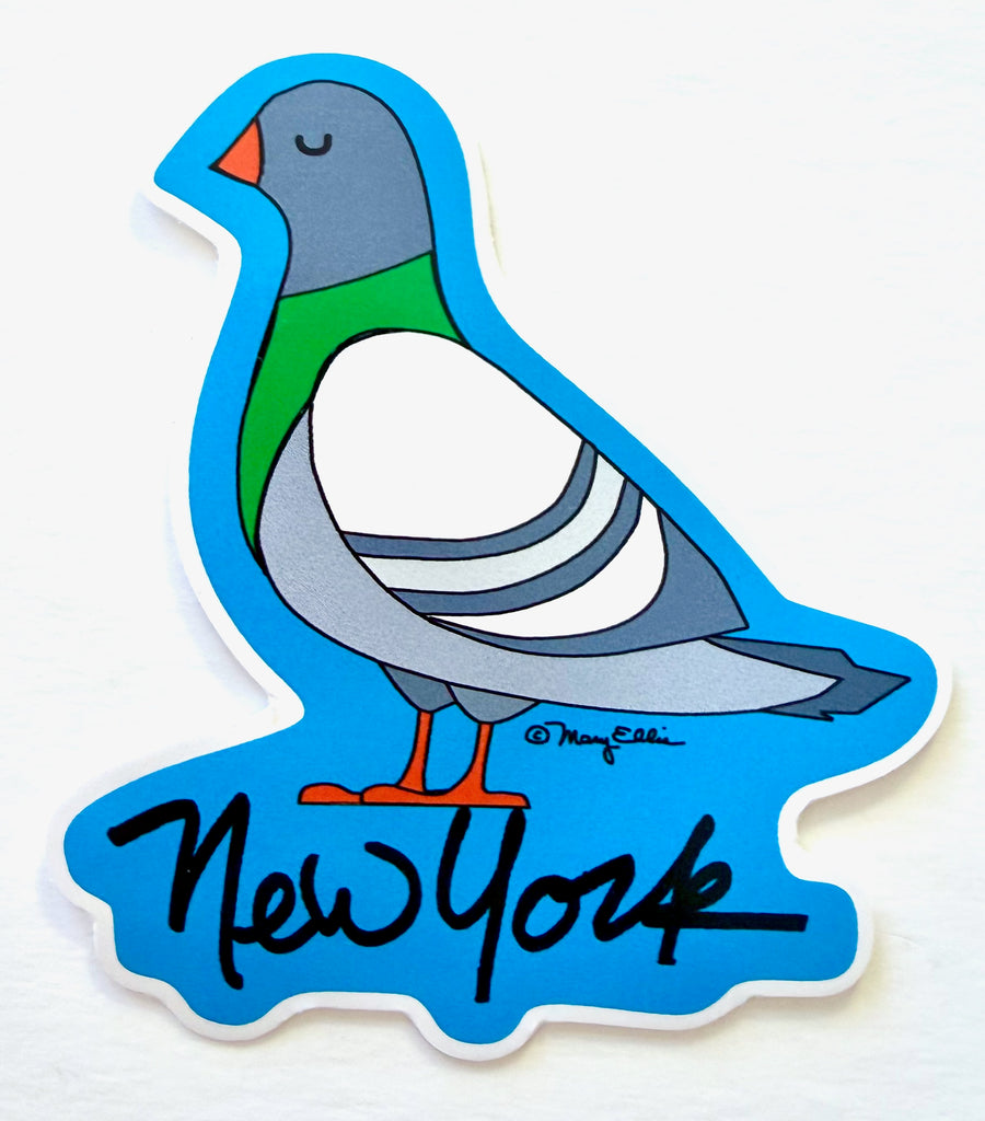 New York Sticker Pigeon