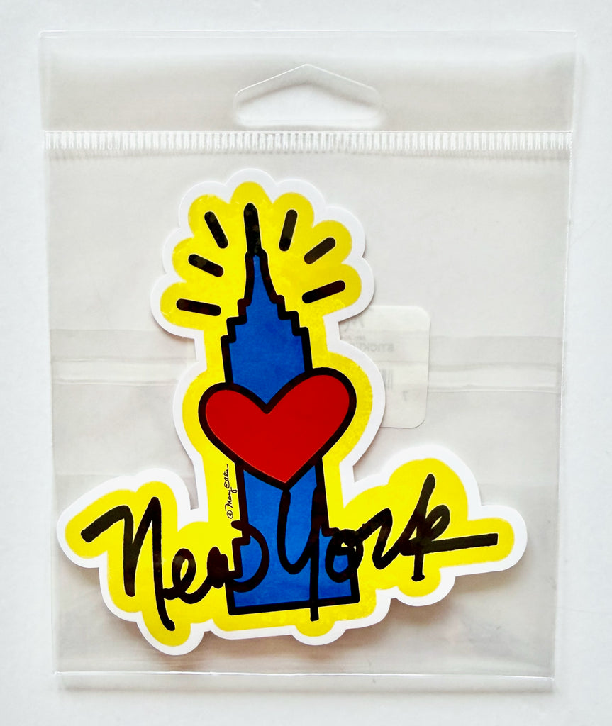 New York Skyscraper Heart Sticker