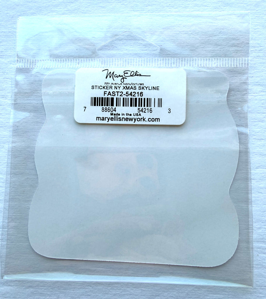 New York City Christmas Skyline Sticker