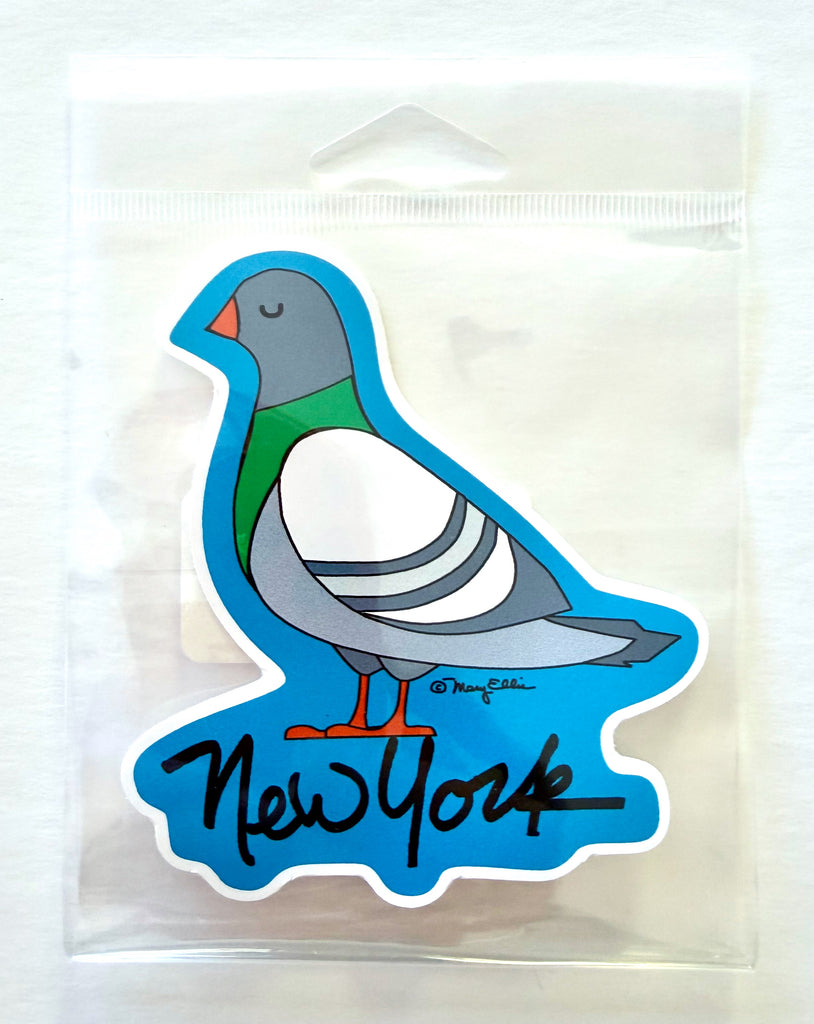 New York Sticker Pigeon
