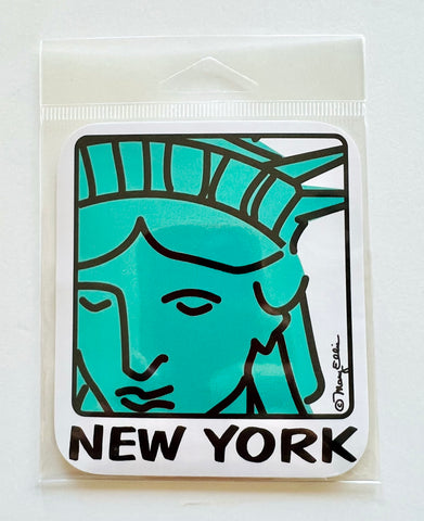 New York Giant Sticker Statue Of Liberty Face