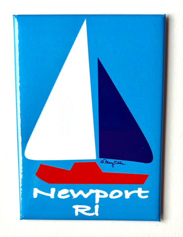 Newport Rhode Island Sailboat Magnet