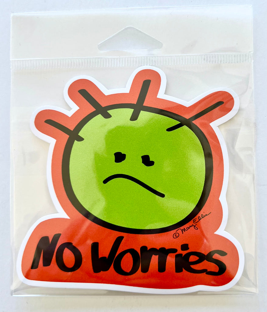 No Worries Sticker