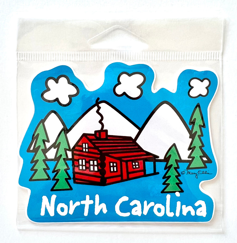 North Carolina Cabin Sticker