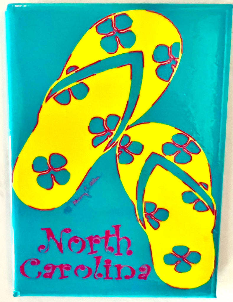 North Carolina Magnet Flip Flops