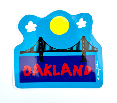 Oakland California Bridge Sticker