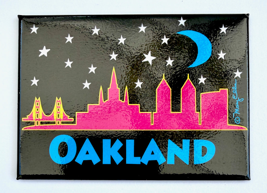 Oakland Magnet Night Skyline