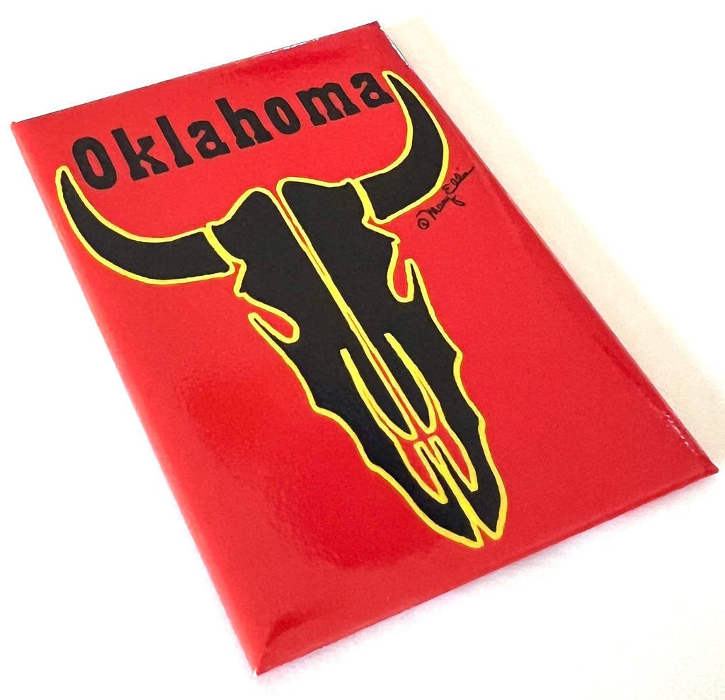 Oklahoma Longhorn Magnet