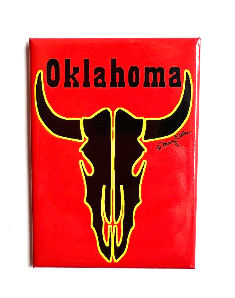 Oklahoma Longhorn Magnet