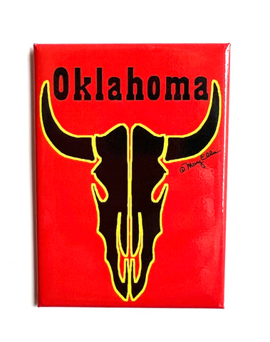 Oklahoma Longhorn Magnet