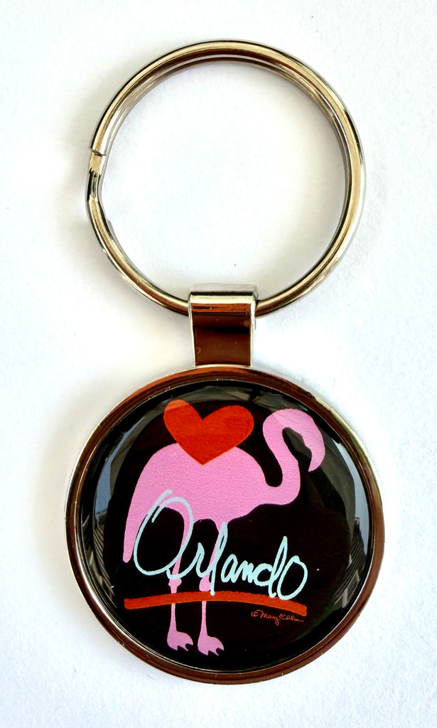 Orlando Flamingo Keychain