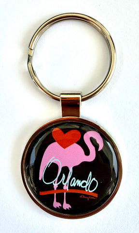Orlando Flamingo Keychain