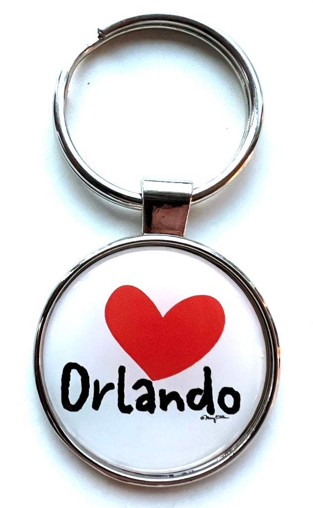 Orlando Florida Heart Keychain