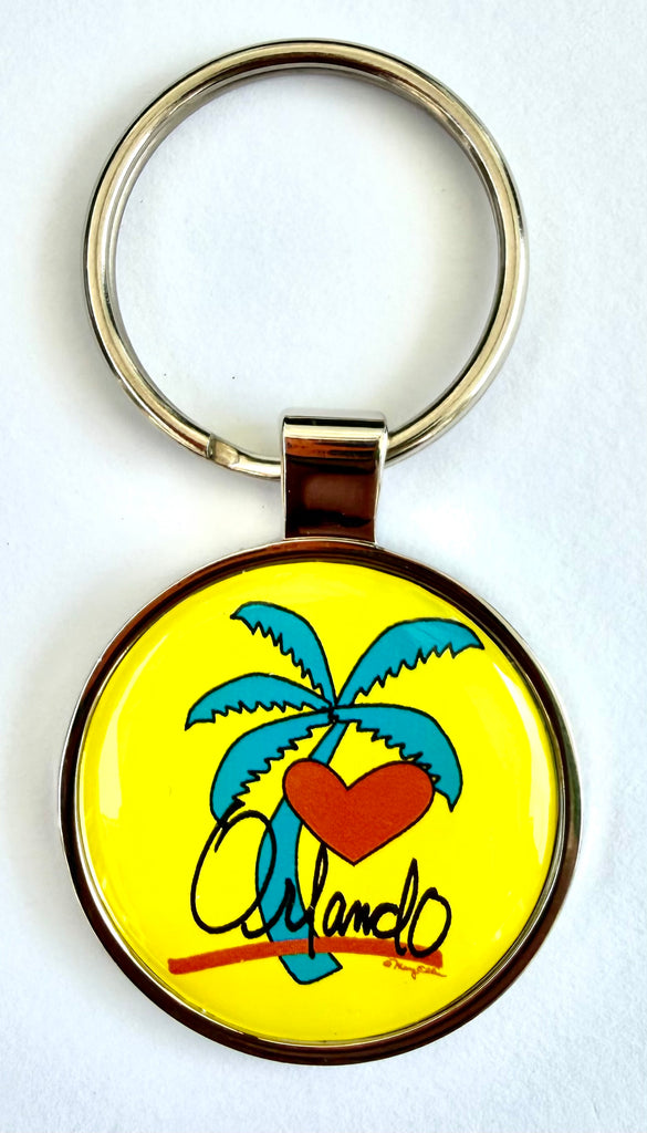Orlando Palm Tree Keychain