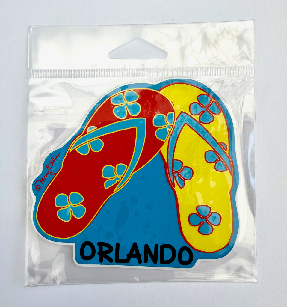 Orlando Florida Flip Flops Sticker