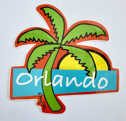 Orlando Florida Palm Tree Sticker