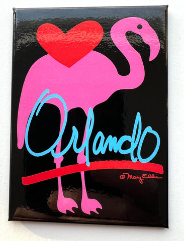 Orlando Florida Magnet Flamingo