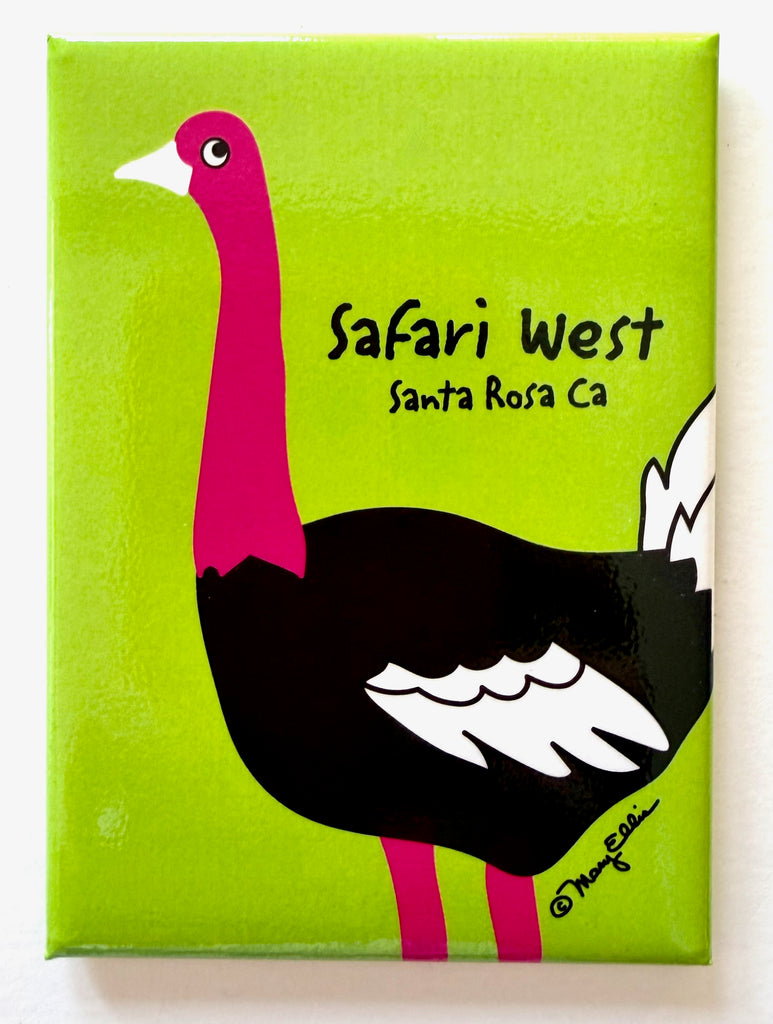 Ostrich Your Zoo Custom Magnet