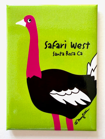 Ostrich Your Zoo Custom Magnet