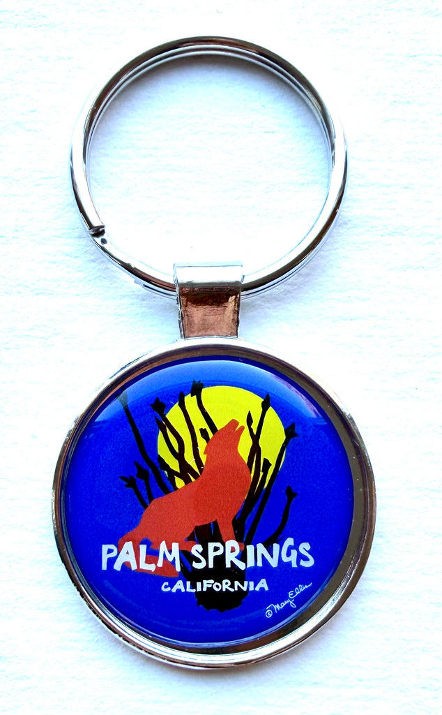 Palm Springs Coyote Keychain