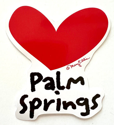 Palm Springs Heart Sticker