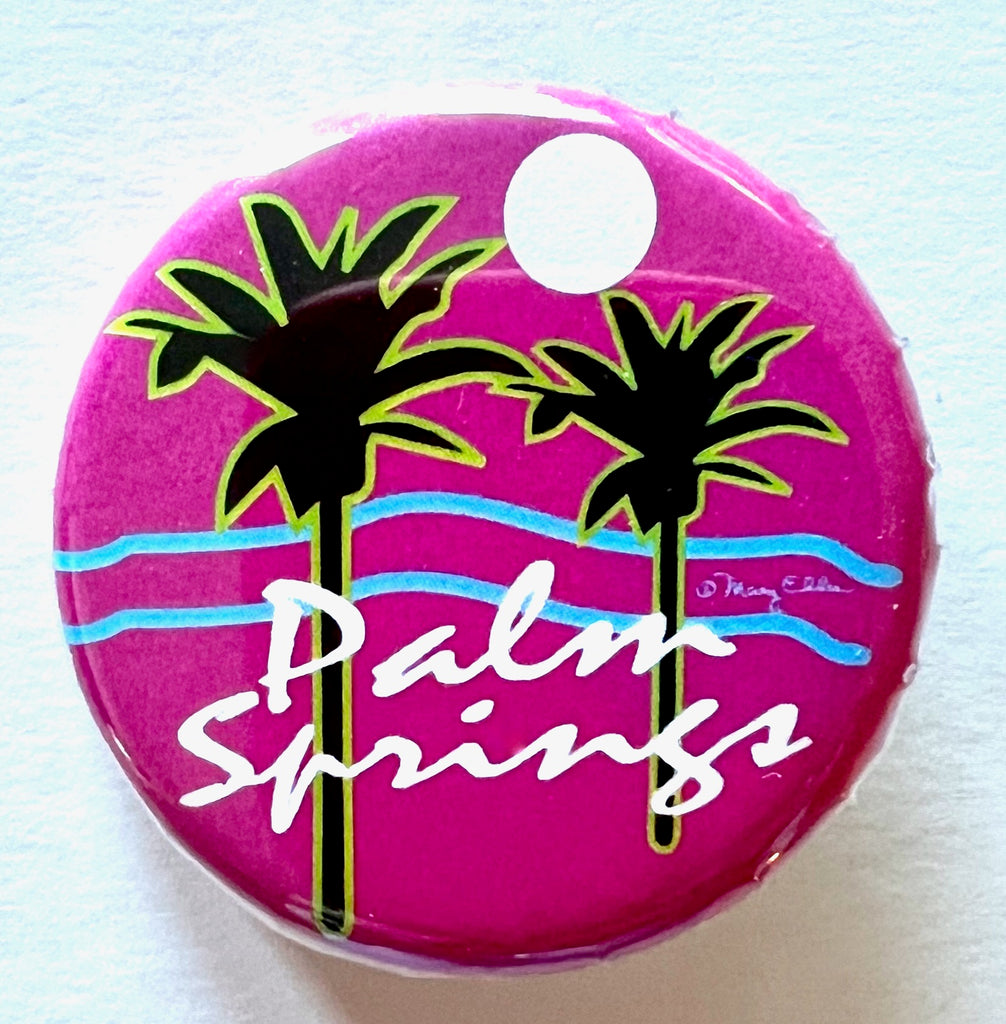 Palm Springs Palm Trees Button