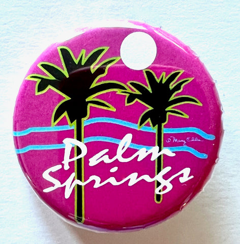 Palm Springs Palm Trees Button