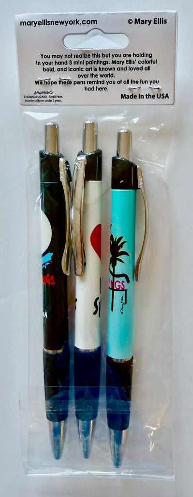 Palm Springs Pen Set Sign, Heart, Roadrunner