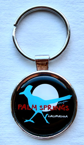 Palm Springs Roadrunner Keychain