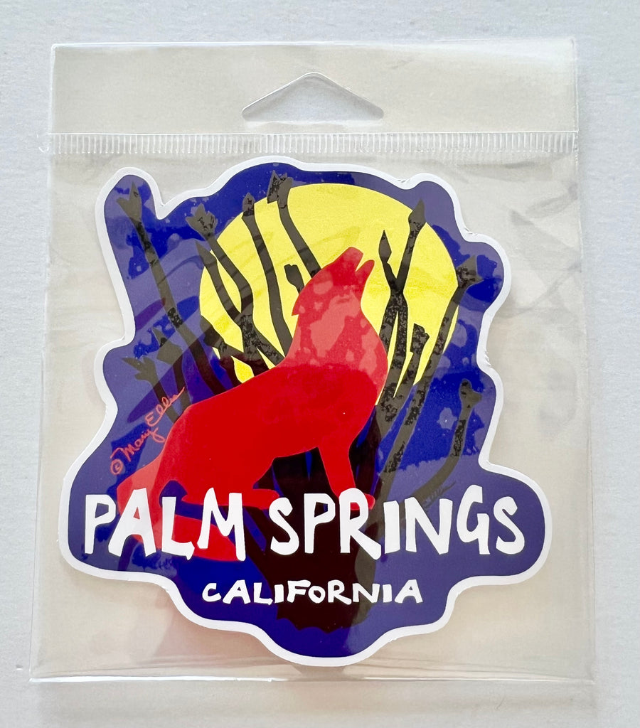 Palm Springs Coyote Sticker