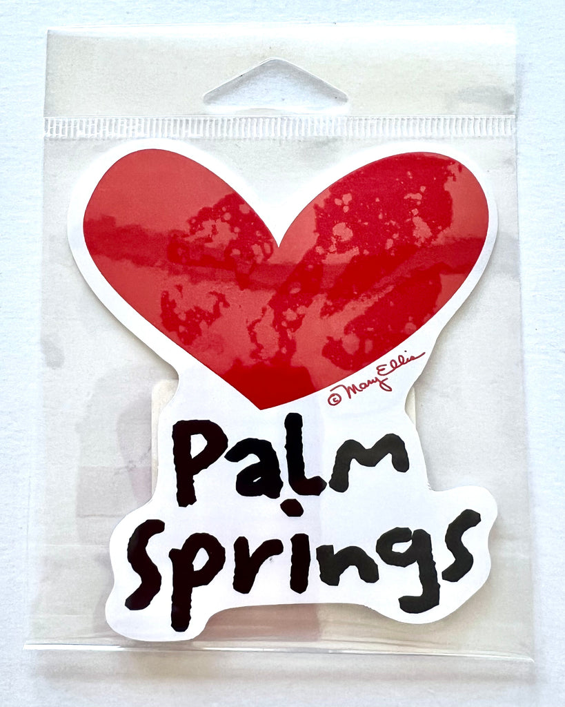 Palm Springs Heart Sticker