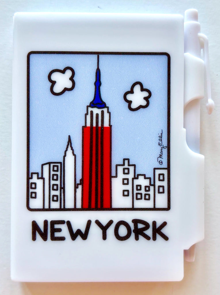 New York Mini Notebook Pen Set Patriotic Skyline