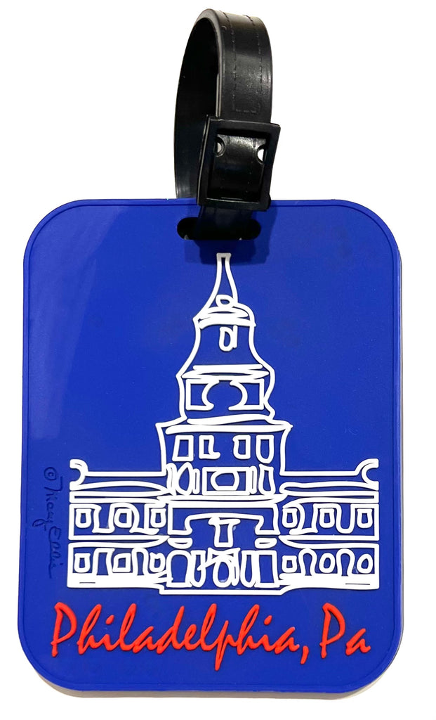 Philadelphia Independence Hall 3-D Luggage Tag