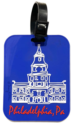 Philadelphia Independence Hall 3-D Luggage Tag