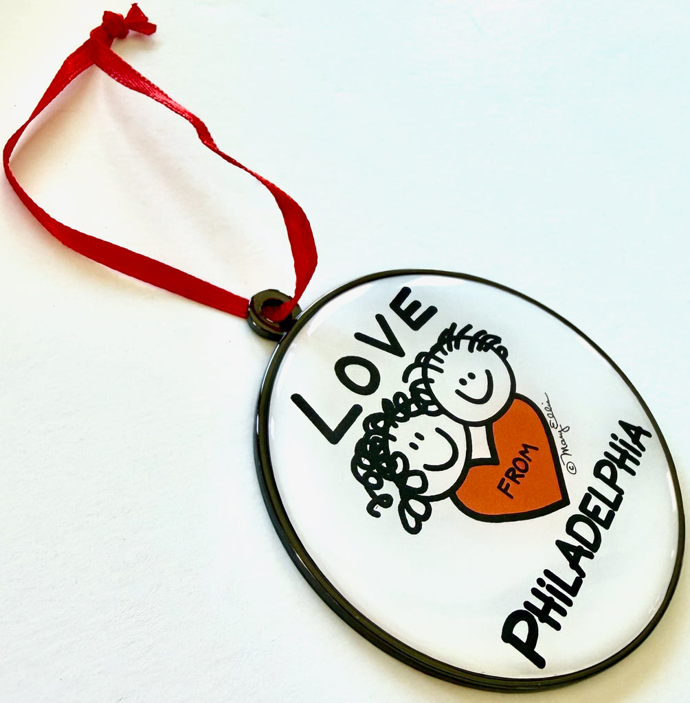 Philadelphia Christmas Ornament Love From