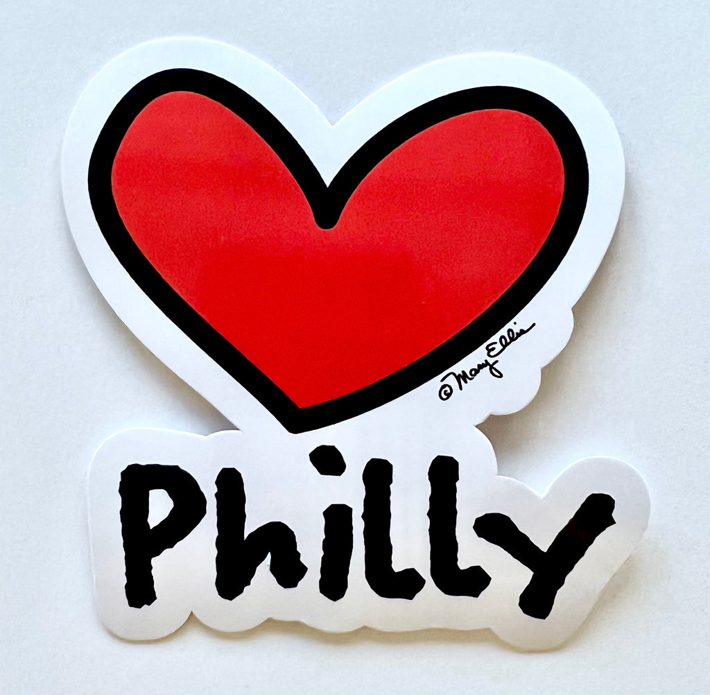 Philadelphia Sticker Heart